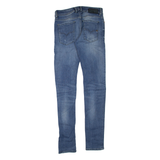 DIESEL D.N.A Distressed Womens Jeans Blue Regular Skinny Stone Wash W29 L34