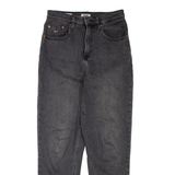 TOMMY HILFIGER High Rise Womens Jeans Grey Regular Mom W26 L32