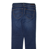LEE Womens Jeans Blue Regular Straight Stone Wash W28 L31