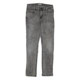 TOMMY HILFIGER Womens Jeans Grey Regular Straight W30 L34