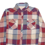 PEPE JEANS Womens Shirt Red Check Long Sleeve M