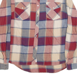 PEPE JEANS Womens Shirt Red Check Long Sleeve M
