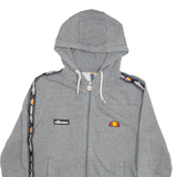 ELLESSE Womens Grey Hoodie Full Zip UK 10