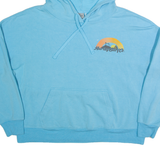 HURLEY Womens Blue Hoodie L