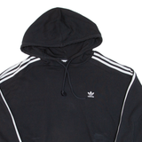 ADIDAS Cropped Womens Black Hoodie UK 14