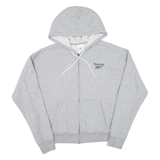 REEBOK Womens Grey Hoodie Full Zip M
