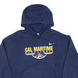 NIKE Cal Maritime Basketball Mens Blue Hoodie USA L