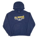 NIKE Cal Maritime Basketball Mens Blue Hoodie USA L