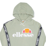 ELLESSE Cropped Womens Green Hoodie UK 12