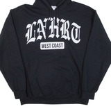 GILDAN West Coast Mens Black Hoodie USA M