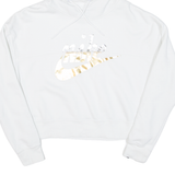 NIKE Cropped Womens White Hoodie XS