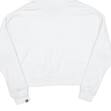 NIKE Cropped Womens White Hoodie XS
