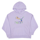 PUMA Cropped Womens Purple Hoodie L