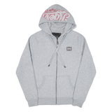 PHILIPP PLEIN Mens Grey Hoodie Full Zip M