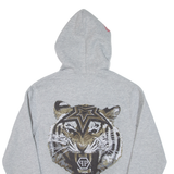 PHILIPP PLEIN Mens Grey Hoodie Full Zip M