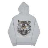 PHILIPP PLEIN Mens Grey Hoodie Full Zip M