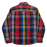 CHAPS Mens Shirt Red Check Long Sleeve XL