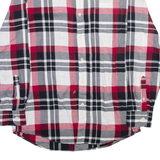 CHAPS Mens Flannel Shirt Grey Plaid Long Sleeve M