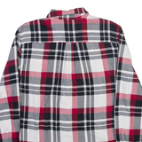 CHAPS Mens Flannel Shirt Grey Plaid Long Sleeve M