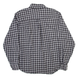 WOOLRICH Mens Shirt Grey Check Long Sleeve L