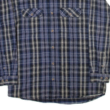 FIELD & STREAM Mens Shirt Blue Check Long Sleeve XL