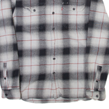 LEVI'S Mens Shirt Grey Check Long Sleeve M