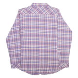 DICKIES Womens Shirt Purple Check Long Sleeve M