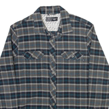 NIKE Mens Shirt Grey Wool Check Long Sleeve M