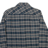 NIKE Mens Shirt Grey Wool Check Long Sleeve M