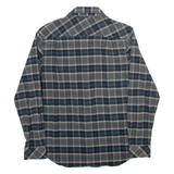 NIKE Mens Shirt Grey Wool Check Long Sleeve M