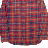 VANS Mens Shirt Red Check Long Sleeve S