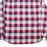 NAUTICA Mens Shirt Red Check Long Sleeve XL