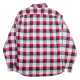 NAUTICA Mens Shirt Red Check Long Sleeve XL