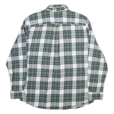 CHAPS Mens Shirt Green Check Long Sleeve L
