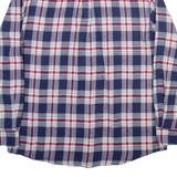 CHAPS Mens Shirt Blue Plaid Long Sleeve L