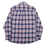 CHAPS Mens Shirt Blue Plaid Long Sleeve L