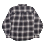 WOOLRICH Mens Shirt Grey Check Long Sleeve L
