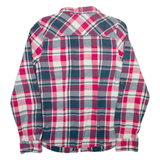 THE NORTH FACE Womens Shirt Pink Check Long Sleeve M