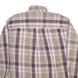 EDDIE BAUER Mens Shirt Beige Check Long Sleeve L