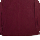 ST JOHN'S BAY Mens Plain Shirt Maroon Long Sleeve L