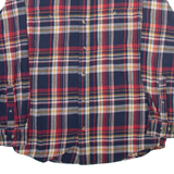 REDHEAD Mens Shirt Blue Plaid Long Sleeve M