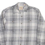 REDHEAD Mens Shirt Grey Check Long Sleeve M