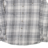 REDHEAD Mens Shirt Grey Check Long Sleeve M