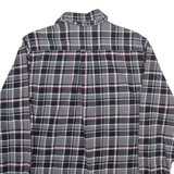 JACHS Mens Shirt Grey Check Long Sleeve S