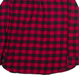 JACHS Mens Shirt Red Check Long Sleeve L