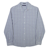 TOMMY HILFIGER Mens Plain Shirt Blue Long Sleeve S