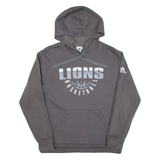 ADIDAS Lions Basketball Womens Grey Hoodie USA M