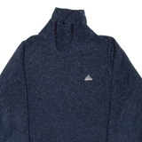 ADIDAS Womens Sweatshirt Black High Neck UK 16