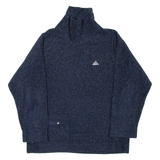 ADIDAS Womens Sweatshirt Black High Neck UK 16