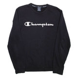CHAMPION Mens Sweatshirt Black Crewneck M